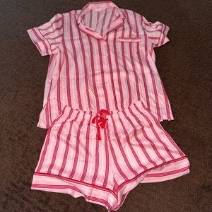 Victoria’s Secret striped pajama short sleeve short set size medium